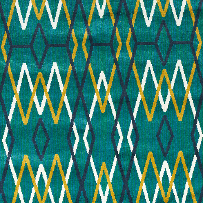 Schumacher Kyoto Trellis Emerald Fabric 79531