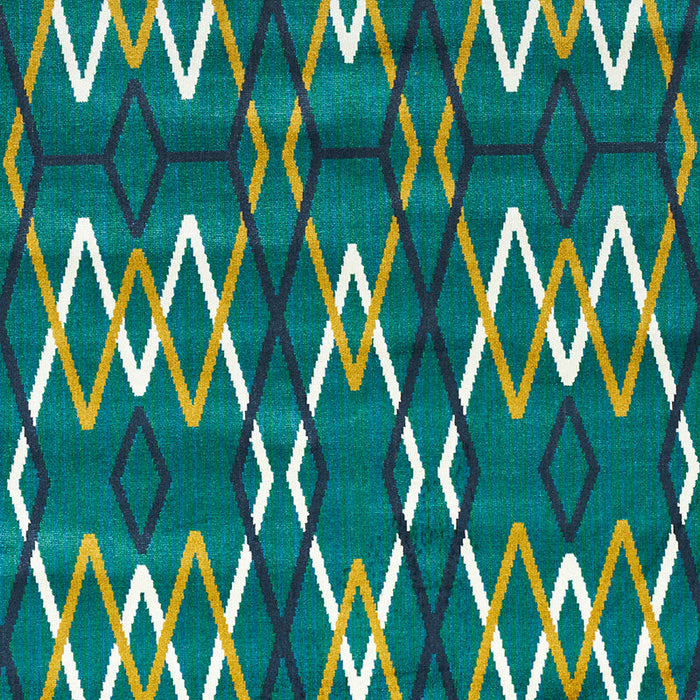 Schumacher Kyoto Trellis Emerald Fabric Sample 79531