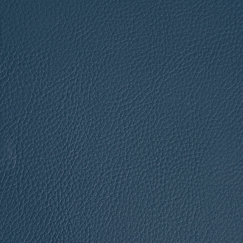 Schumacher Indoor/Outdoor Vegan Leather Navy Fabric Sample 79558