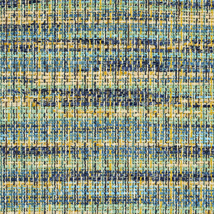 Schumacher Cannonbury Blue Multi Fabric Sample 79580