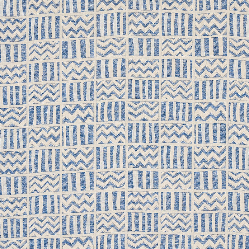 Schumacher Kudu Blue Fabric 79762