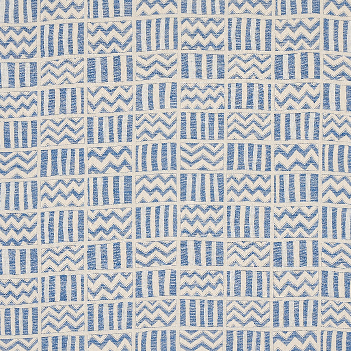 Schumacher Kudu Blue Fabric Sample 79762