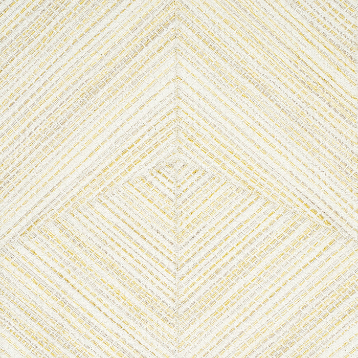 Schumacher Heceta Embroidery Citron Fabric Sample 80030