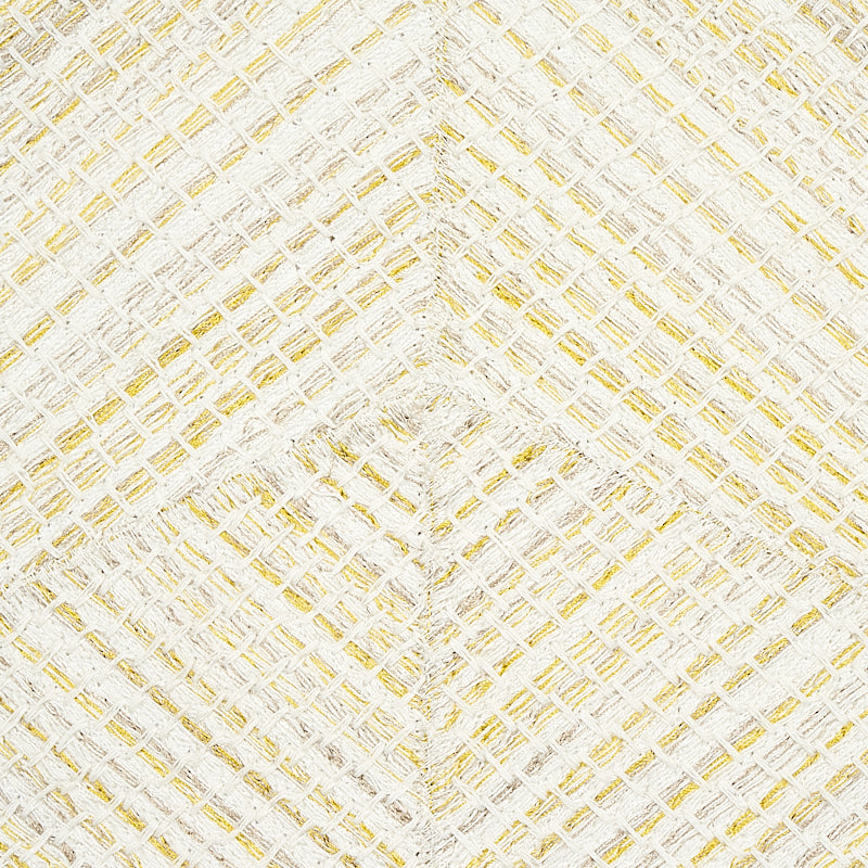 Schumacher Heceta Embroidery Citron Fabric 80030