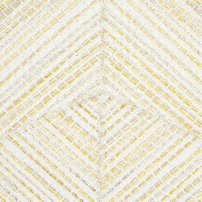 Schumacher Heceta Embroidery Citron Fabric Sample 80030