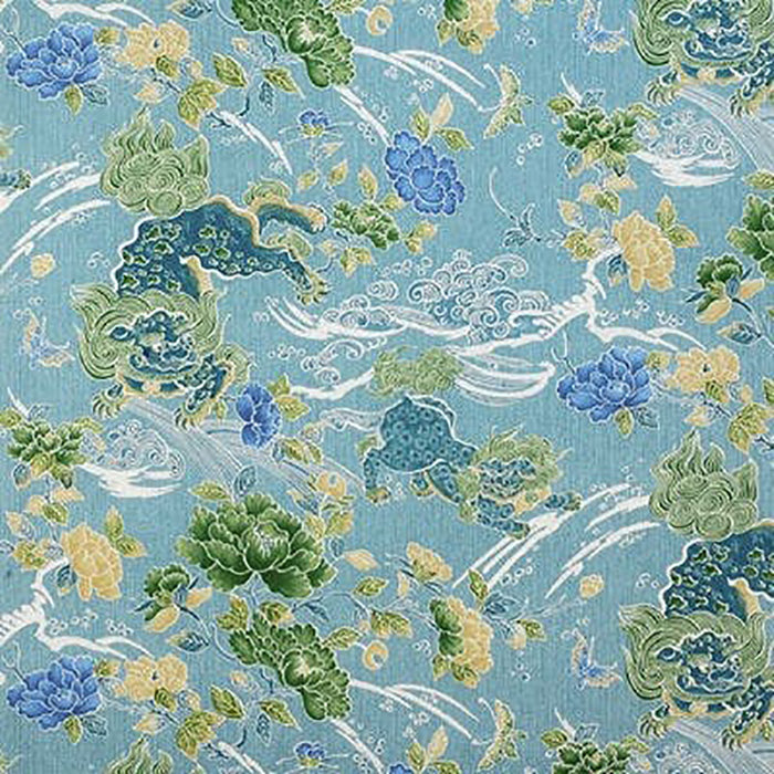 Brunschwig & Fils Shishi Turquoise Fabric 8012109.13.0