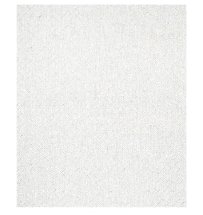 Schumacher Durant Embroidery Ivory Fabric Sample 80131