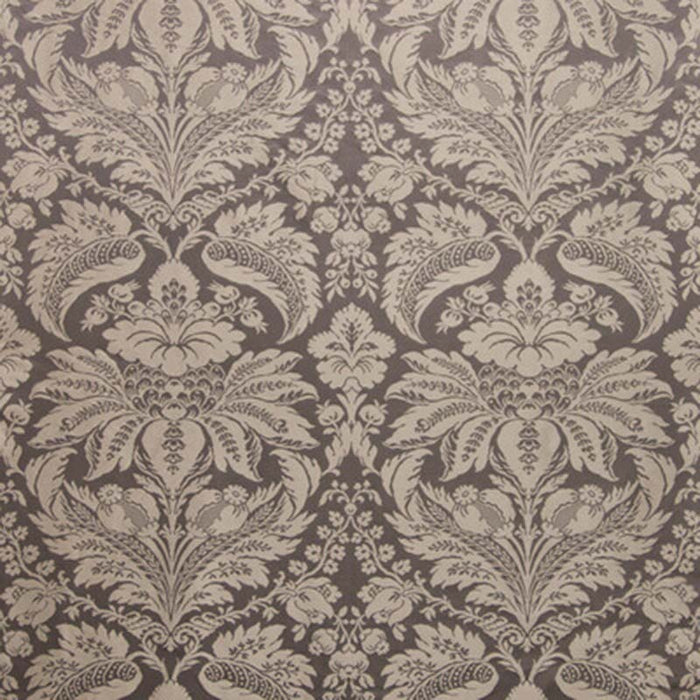 Brunschwig & Fils Damask Pierre Charcoal Fabric 8013188.21.0