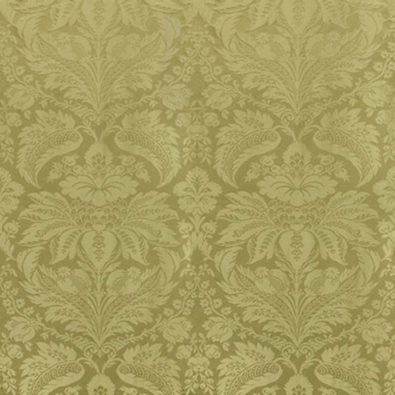 Brunschwig & Fils Damask Pierre Olive Fabric 8013188.30.0