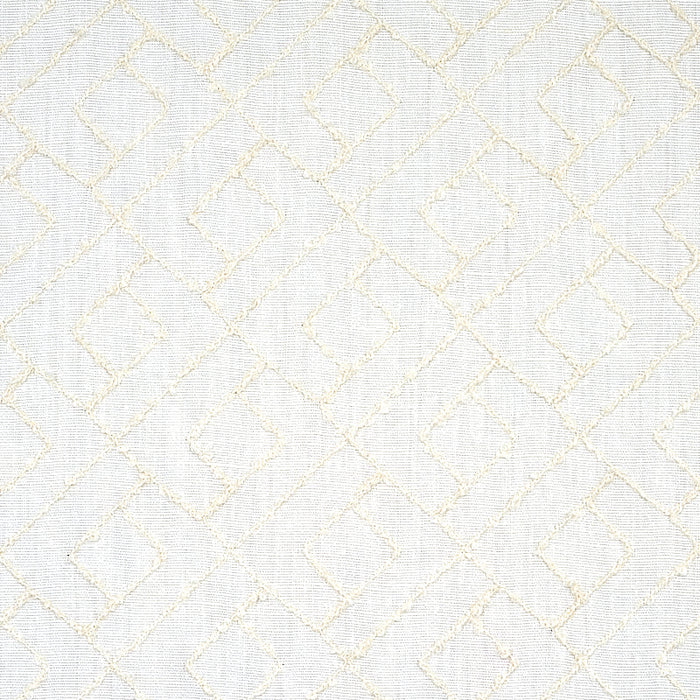 Schumacher Durant Embroidery Ivory Fabric Sample 80131