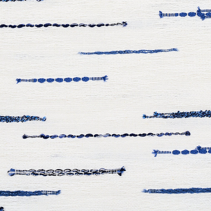 Schumacher Leland Stripe Blue Fabric Sample 80141