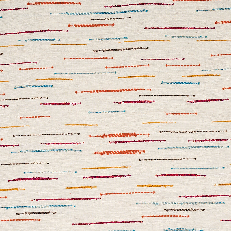 Schumacher Leland Stripe Multi Fabric 80142