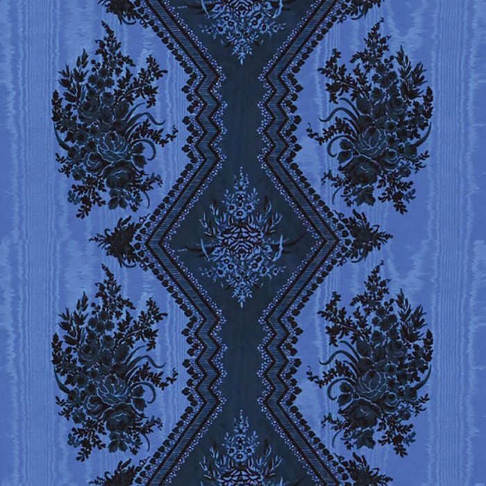 Brunschwig & Fils Coppelia Moire Bleu Fabric 8015137.5.0