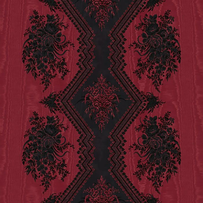 Brunschwig & Fils Coppelia Moire Rouge Fabric 8015137.9.0