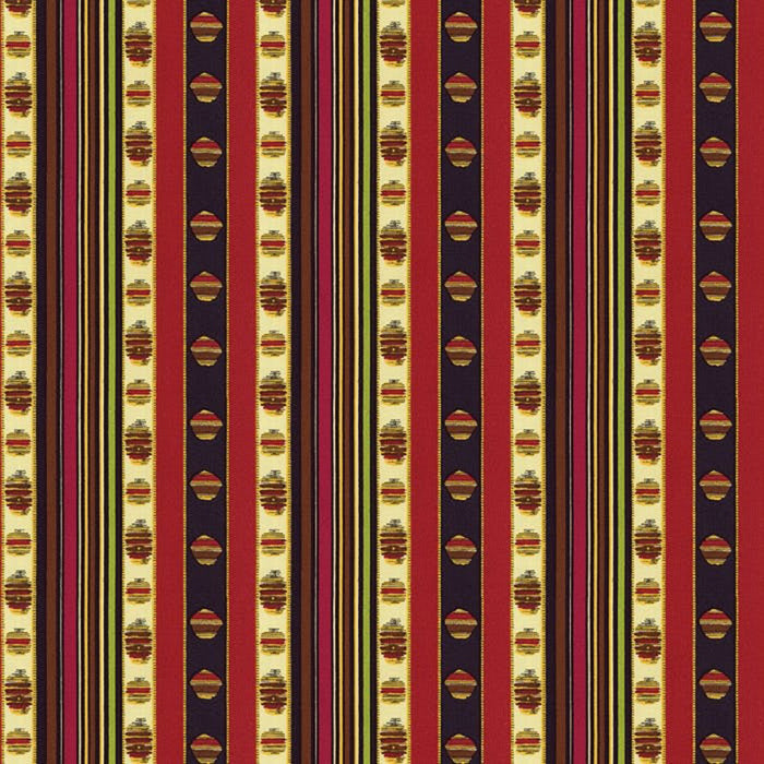 Brunschwig & Fils Rayure Moire Rouge Fabric 8015143.193.0