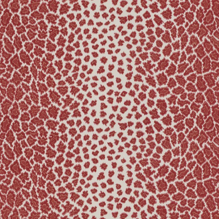 Brunschwig & Fils English Leopard Scarlet Fabric 8015170.19.0