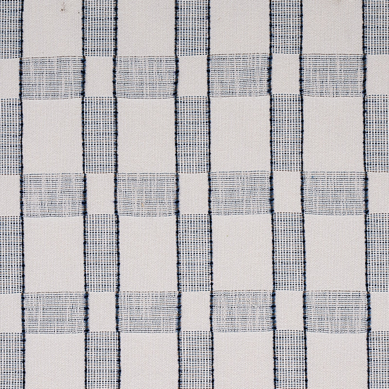 Schumacher Elko Plaid Indigo Fabric 80160