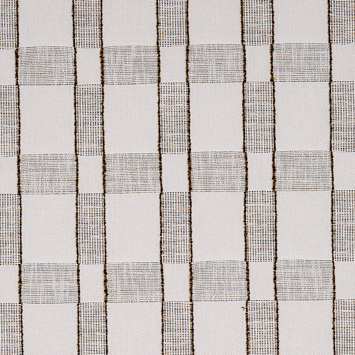 Schumacher Elko Plaid Straw Fabric Sample 80161