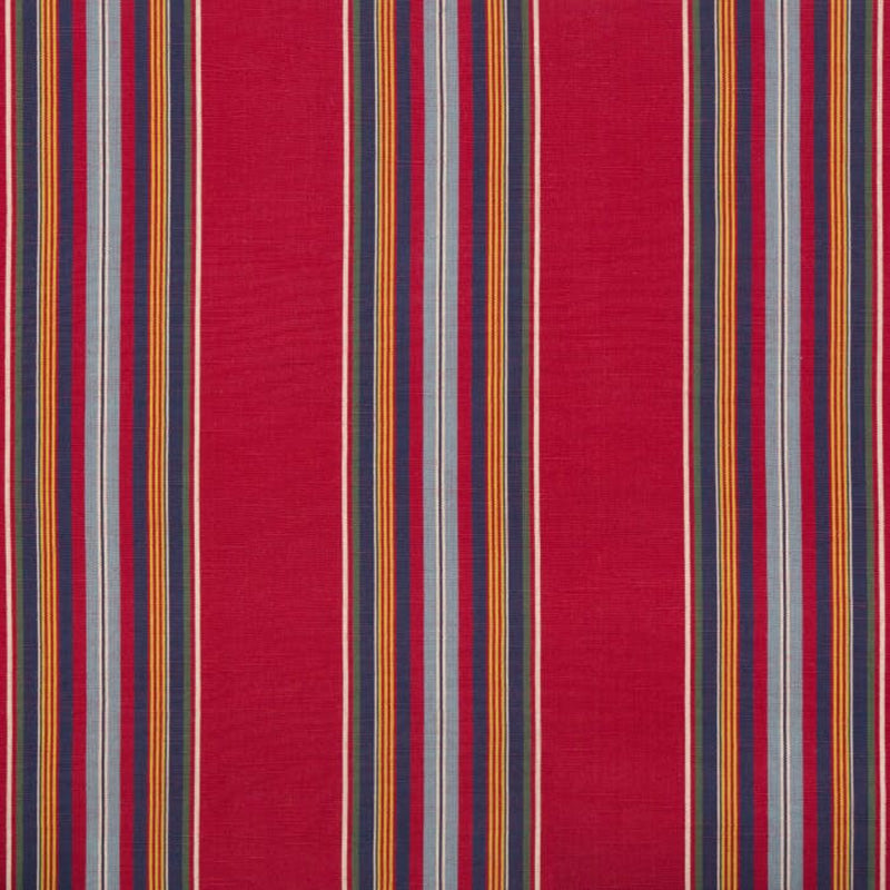 Brunschwig & Fils Verdon Stripe Red/Navy Fabric 8017101.950.0