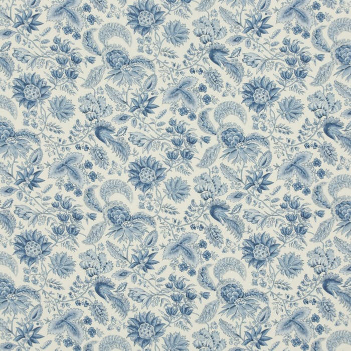 Brunschwig & Fils Gwendoline Print Blue Fabric 8017111.5.0