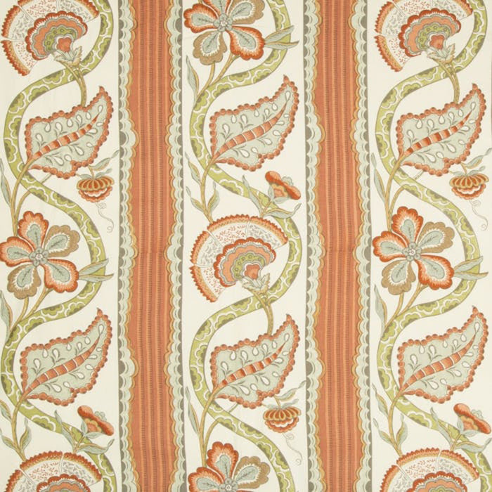 Brunschwig & Fils Gautier Print Pumpkin Fabric 8017113.124.0