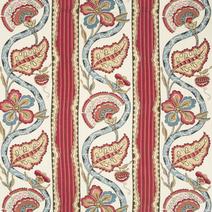 Brunschwig & Fils Gautier Print Cranberry Fabric 8017113.19.0