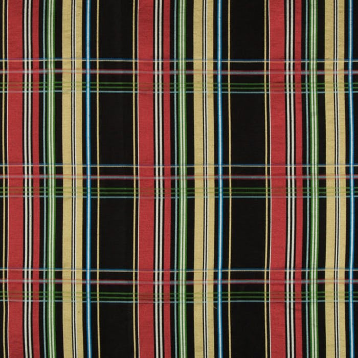 Brunschwig & Fils La Comelle Plaid Onyx Fabric 8018108.8.0