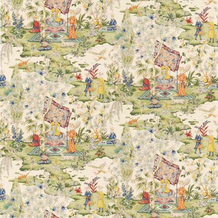 Brunschwig & Fils Lodi Garden Print Ivory Fabric 8018119.133.0