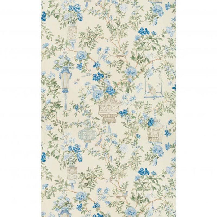 Brunschwig & Fils Jardin Fleuri Print Delft Fabric 8019137.153.0