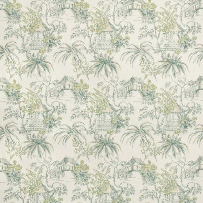 Brunschwig & Fils Tongli Print Lagoon Fabric 8019138.133.0