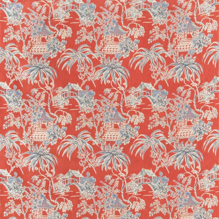 Brunschwig & Fils Tongli Print Red Fabric 8019138.195.0