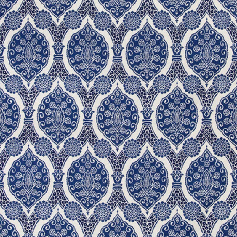 Brunschwig & Fils Sufera Print Indigo Fabric 8020103.50.0