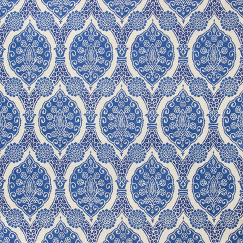 Brunschwig & Fils Sufera Print Blue Fabric 8020103.55.0