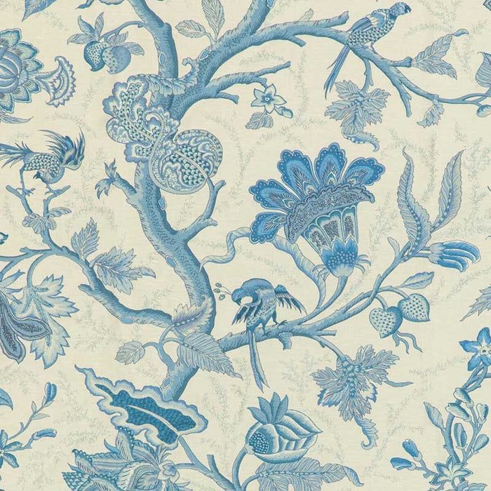 Brunschwig & Fils Louverne Print Blue Fabric 8020121.5.0