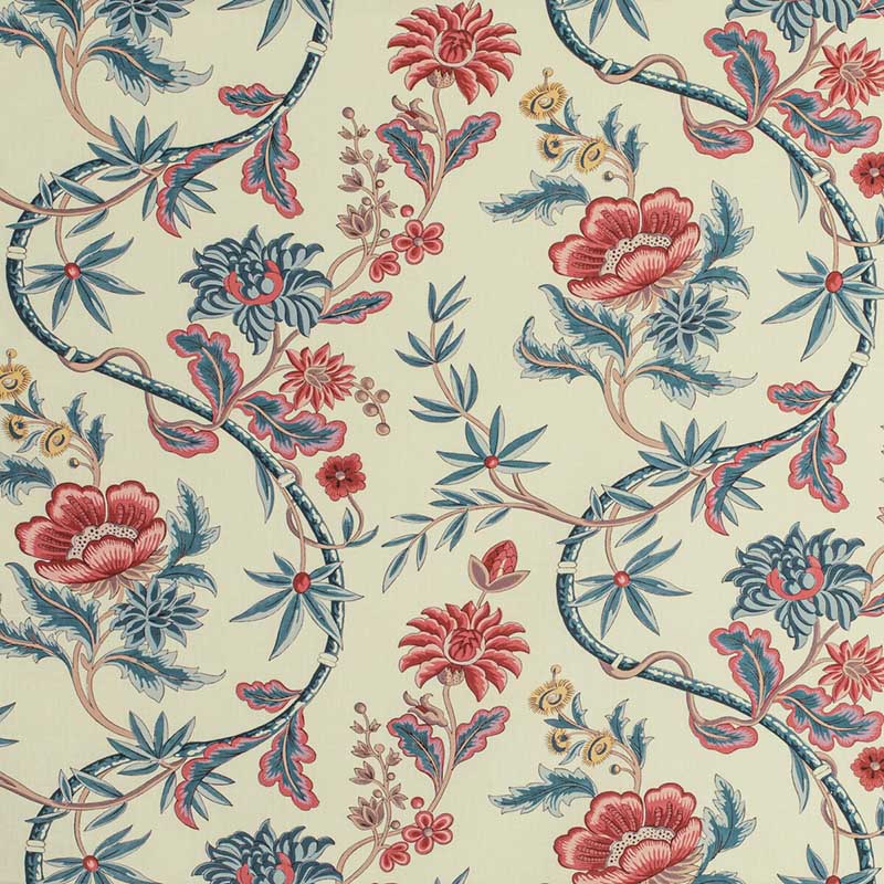 Brunschwig & Fils Veronique Print Blue Fabric 8020122.195.0