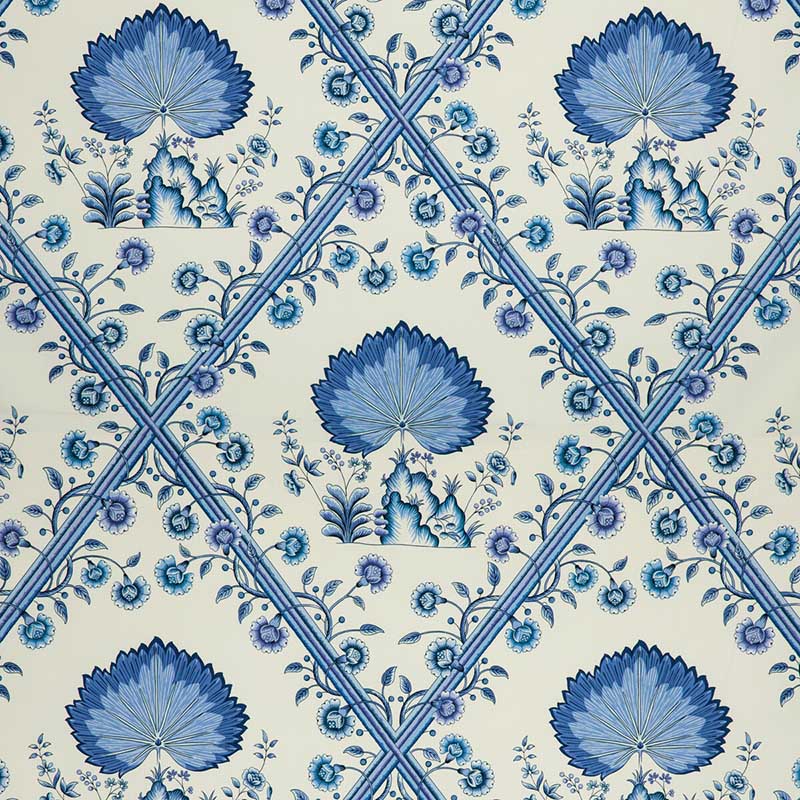 Brunschwig & Fils Loire Print Blue Fabric 8020123.5.0