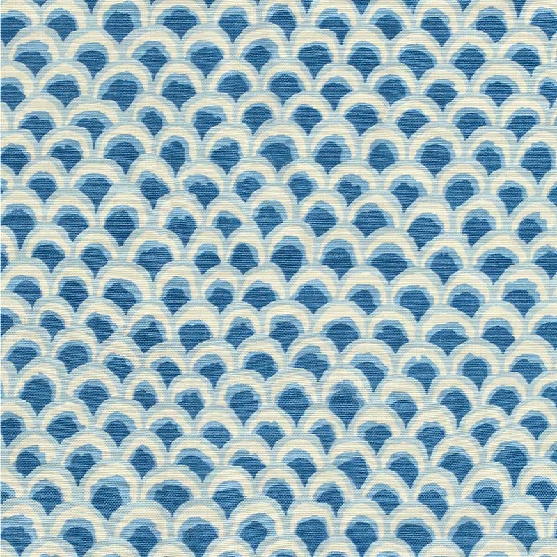 Brunschwig & Fils Pave Ii Print Blue Fabric 8020126.5.0