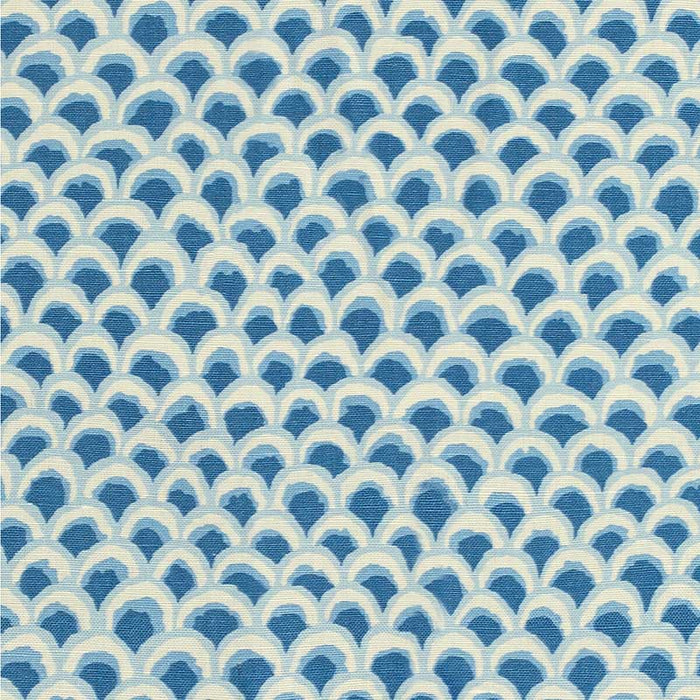 Brunschwig & Fils Pave Ii Print Blue Fabric 8020126.5.0