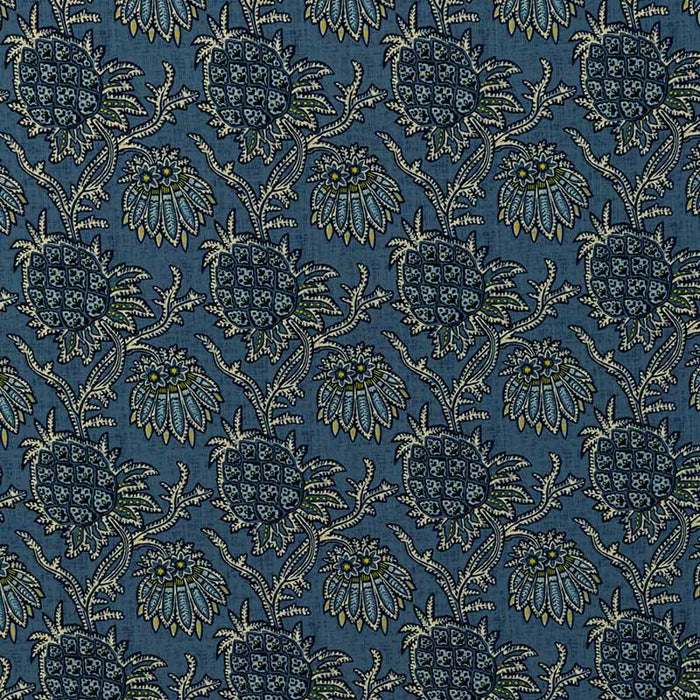 Brunschwig & Fils Brassac Print Indigo Fabric 8020129.55.0