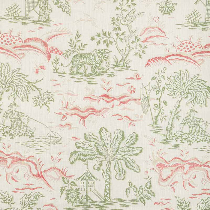 Brunschwig & Fils Valensole Print Leaf/Rose Fabric 8022101.317.0