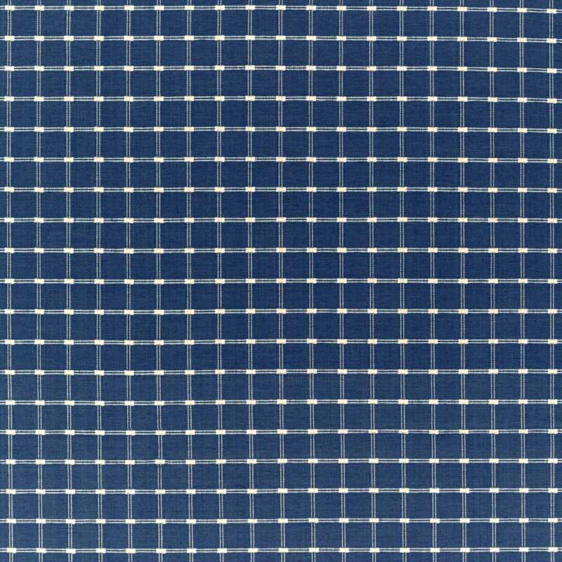 Brunschwig & Fils Lison Check Navy Fabric 8022116.50.0