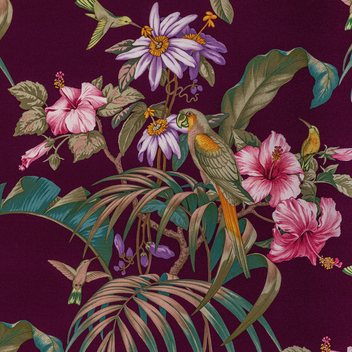 Brunschwig & Fils Anima Print Aubergine Fabric 8022129.10.0