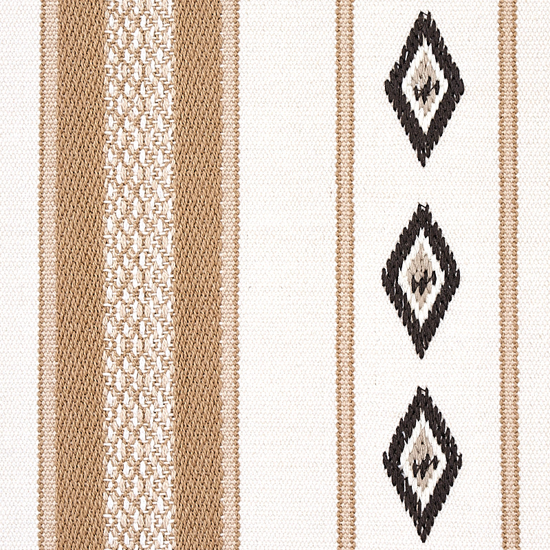 Schumacher Dakota Stripe Neutral Fabric 80270