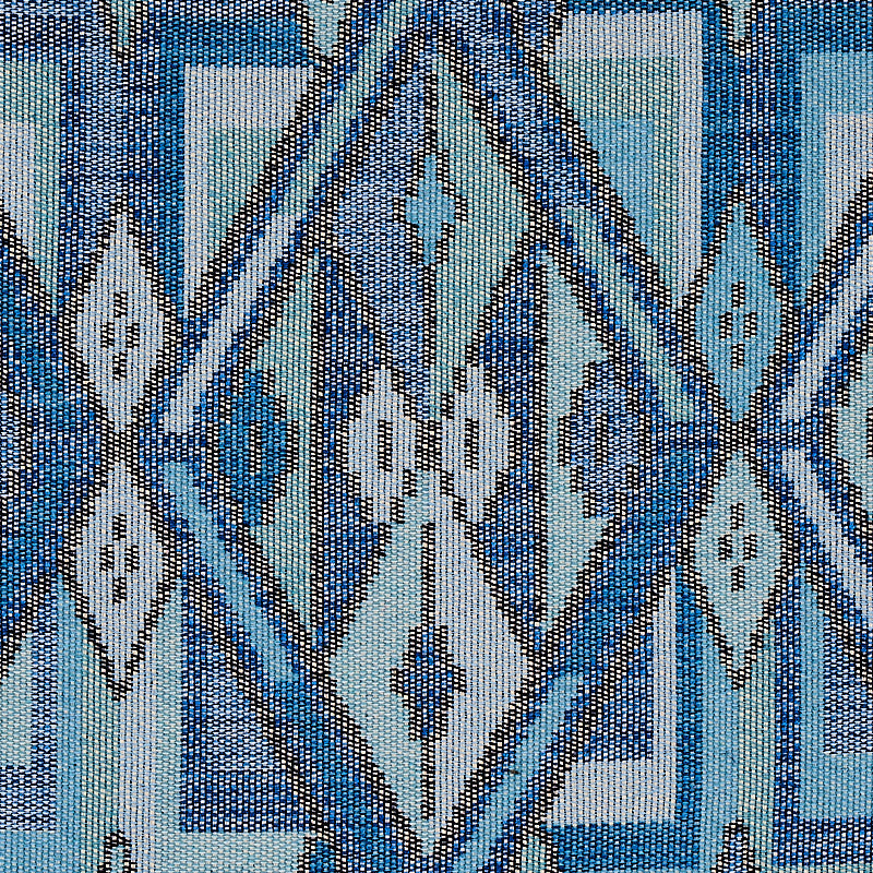 Schumacher Kuzma Blue Fabric Sample 80281