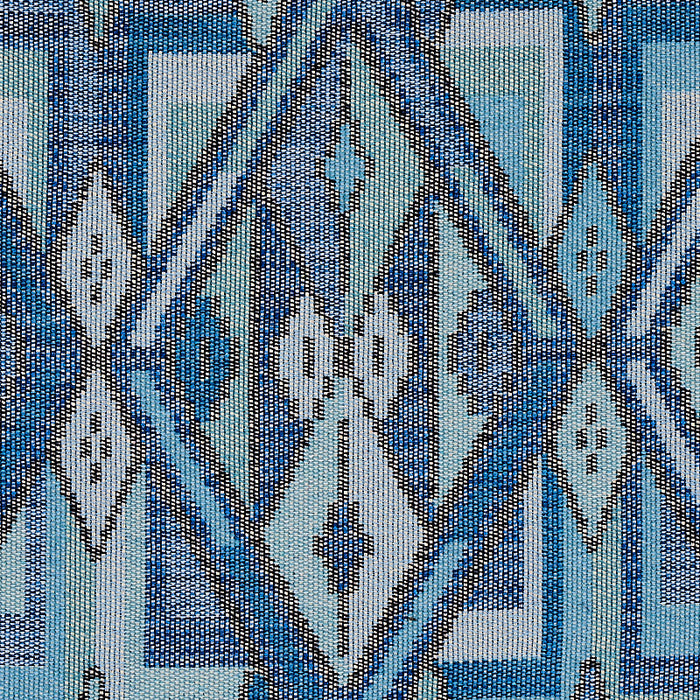 Schumacher Kuzma Blue Fabric Sample 80281