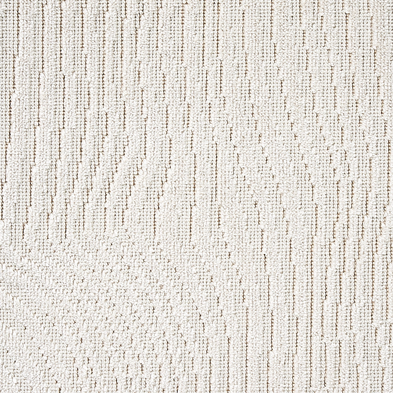 Schumacher Gunta Cut Velvet Ivory Fabric Sample 80360