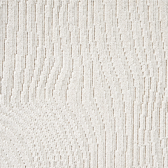 Schumacher Gunta Cut Velvet Ivory Fabric Sample 80360