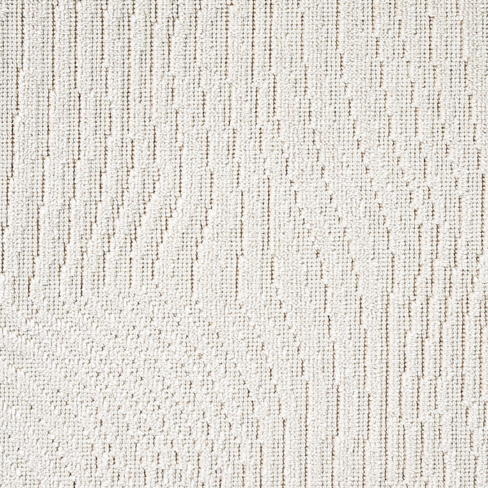 Schumacher Gunta Cut Velvet Ivory Fabric 80360