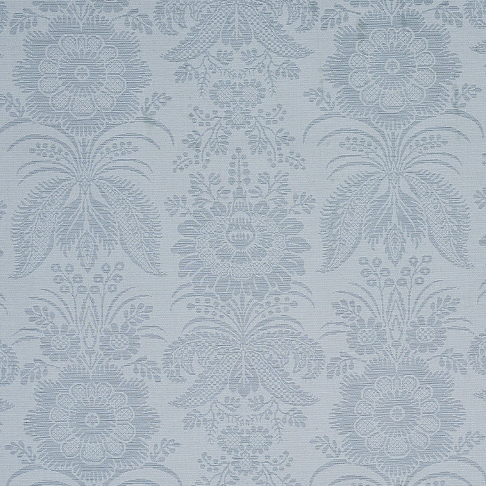 Schumacher Greta Damask Blue Fabric Sample 80420