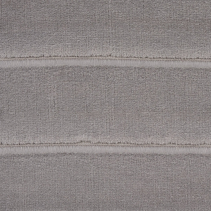 Schumacher Frederika Channeled Velvet Otter Grey Fabric Sample 80463